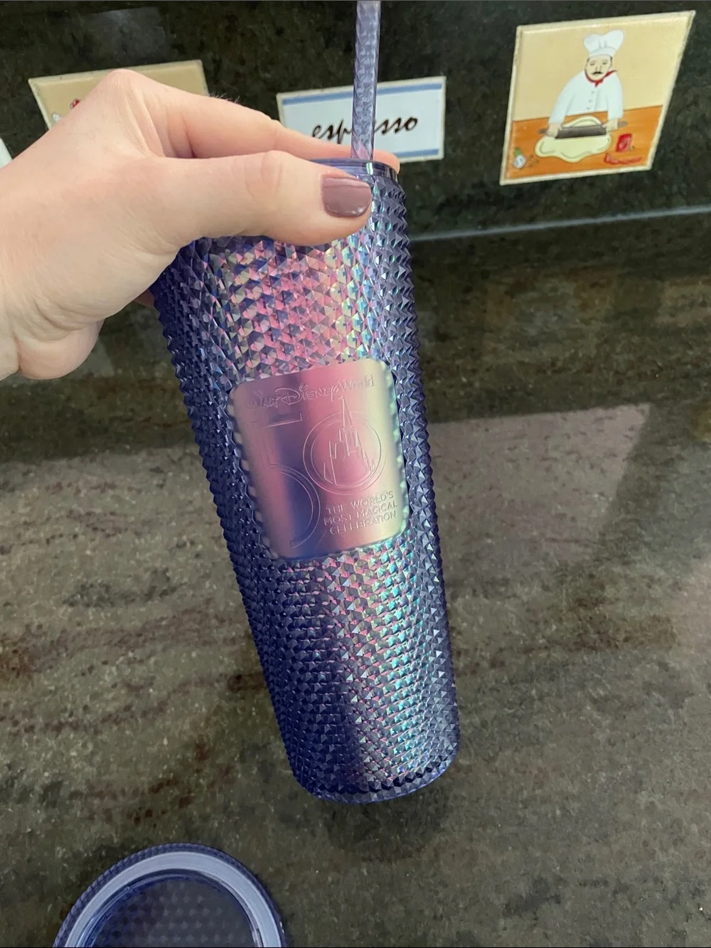 Starbucks iridescent studded